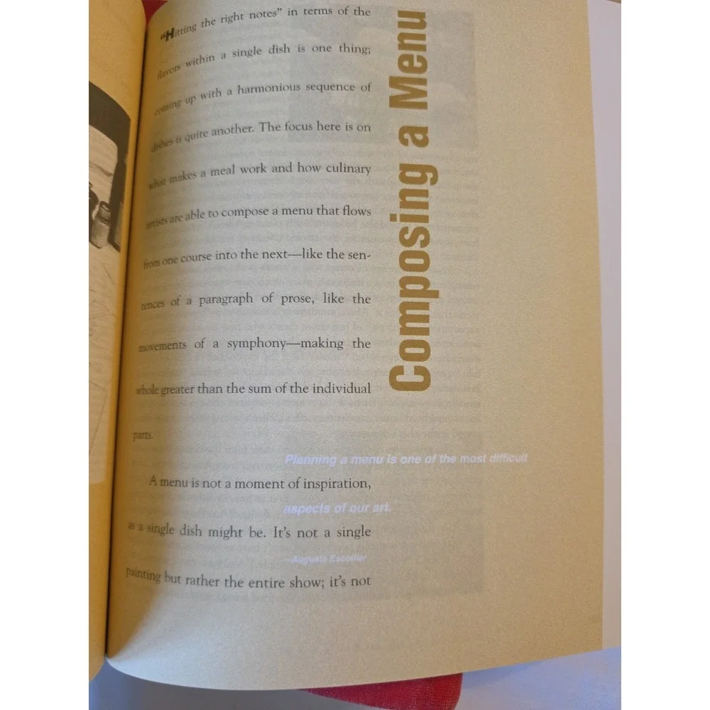 Andrew Dornenburg & Karen Page Culinary Artistry Wiley 1996 Hardcover Index
